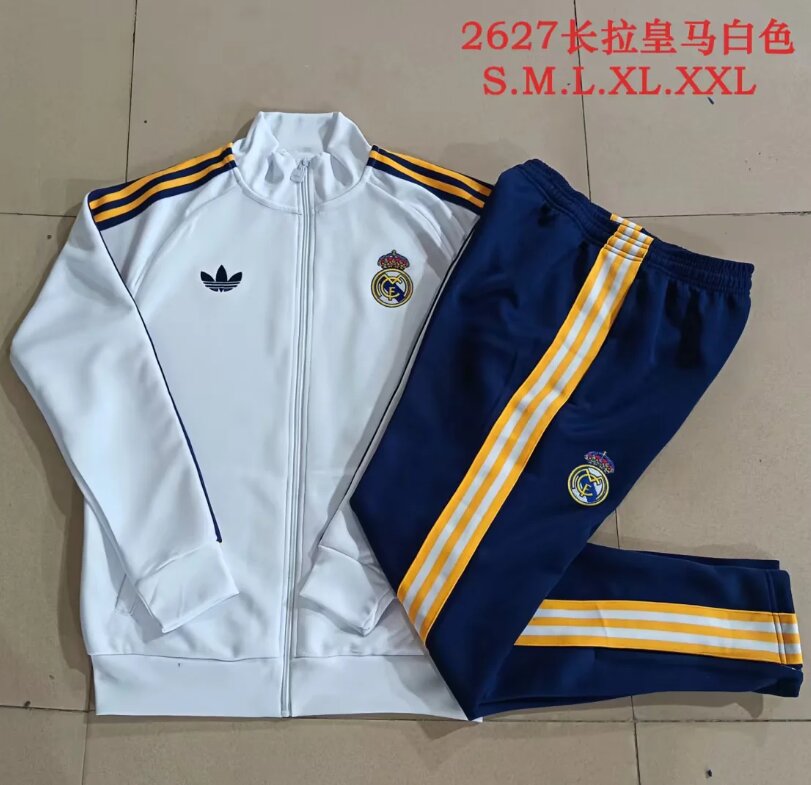 AAA Quality Real Madrid 26/27 Tracksuit - White